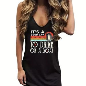 black racerback tank top long length size large (8/10)